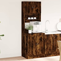 vidaXL Köksskåp rökfärgad ek 60x50x180 cm konstruerat trä