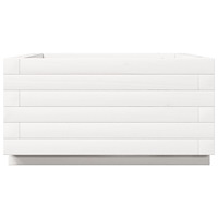 vidaXL Odlingslåda vit 50x50x26,5 cm massiv furu