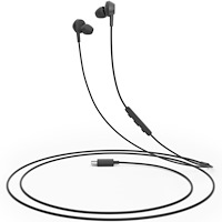 Philips Hörlurar In-Ear Kabel Fjärrkontroll Mikrofon USB-C-kontakt TAE5008BK/00 Svarta