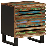 vidaXL Sängbord 40x34x46 cm massivt återvunnet trä