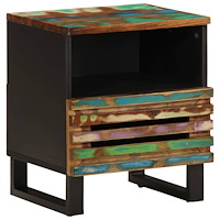 vidaXL Sängbord 40x34x46 cm massivt återvunnet trä