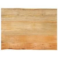 vidaXL Bordsskiva 90x60x2,5 cm levande kant massivt mangoträ