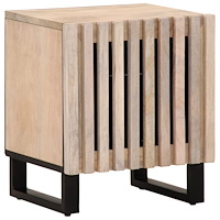 vidaXL Sängbordet 40x34x46 cm massivt blekt mangoträ