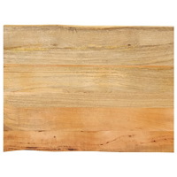 vidaXL Bordsskiva 80x60x2,5 cm levande kant massivt mangoträ