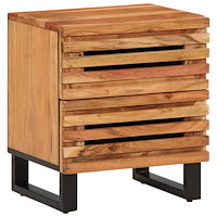 vidaXL Nattduksbord 40x34x46 cm massivt akaciaträ