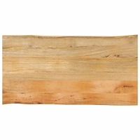 vidaXL Bordsskiva 100x60x2,5 cm levande kant massivt mangoträ