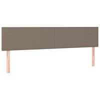 vidaXL Ramsäng med madrass taupe 120x190 cm tyg