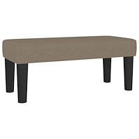vidaXL Ramsäng med madrass taupe 120x190 cm tyg