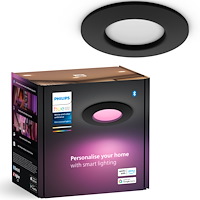 Philips HUE Slim Downlight S 90mm White and Color Ambiance Svart 1-pack