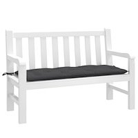 vidaXL Bänkdyna melerad antracit 120x50x7 cm tyg