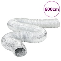 vidaXL Ventilationskanal aluminium 6 m Ø20 cm