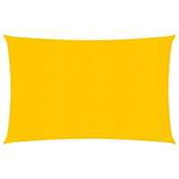 vidaXL Solsegel 160 g/m² rektangulär gul 2x3,5 m HDPE