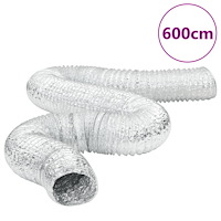 vidaXL Ventilationskanal aluminium 6 m Ø12,5 cm