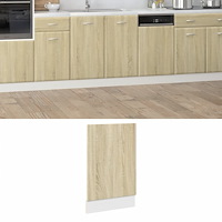 vidaXL Front för diskmaskin “Lyon” sonoma-ek 45x3x67 cm