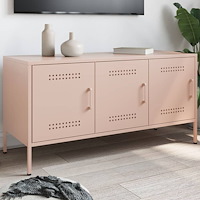 vidaXL TV-skåp rosa 100,5x39x50,5 cm stål