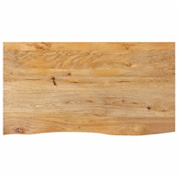 vidaXL Bordsskiva 100x60x2,5 cm levande kant massivt mangoträ