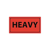 No Brand Varningsetikett Heavy 1000/rl