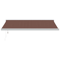 vidaXL Markis automatiskt infällbar 450x300 cm brun
