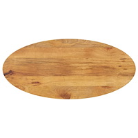 vidaXL Bordsskiva 140x50x2,5 cm oval massivt mangoträ