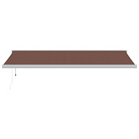 vidaXL Markis automatiskt infällbar 500x300 cm brun