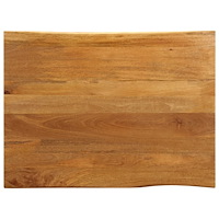 vidaXL Bordsskiva 90x80x3,8 cm levande kant massivt mangoträ