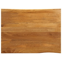 vidaXL Bordsskiva 110x80x3,8 cm levande kant massivt mangoträ