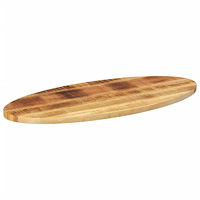 vidaXL Bordsskiva 120x50x2,5 cm oval massivt mangoträ