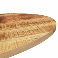 vidaXL Bordsskiva 120x50x2,5 cm oval massivt mangoträ