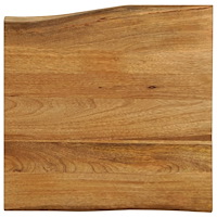 vidaXL Bordsskiva 80x80x3,8 cm levande kant massivt mangoträ
