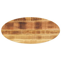 vidaXL Bordsskiva 80x40x3,8 cm oval massivt mangoträ