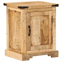 vidaXL Sängbord 40x35x50 cm massivt mangoträ