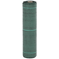 vidaXL Ogräsmatta grön 0,5x25 m PP