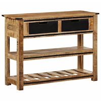 vidaXL Konsolbord 100x35x75 cm massivt mangoträ