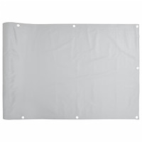 vidaXL Insynsskydd för balkong grå 300x75 cm PVC