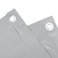 vidaXL Insynsskydd för balkong grå 300x75 cm PVC