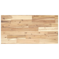 vidaXL Bänkskiva för badrum obehandlad 100x40x2 cm massivt akaciaträ
