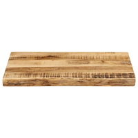 vidaXL Bordsskiva 60x40x2,5 cm levande kant massivt grovt mangoträ