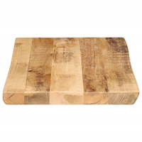 vidaXL Bordsskiva 60x40x2,5 cm levande kant massivt grovt mangoträ