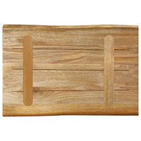 vidaXL Bordsskiva 60x40x2,5 cm levande kant massivt grovt mangoträ