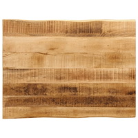 vidaXL Bordsskiva 80x60x2,5 cm levande kant massivt grovt mangoträ
