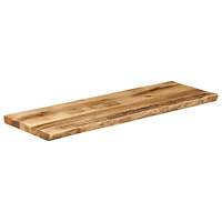 vidaXL Bordsskiva 110x40x2,5 cm levande kant massivt grovt mangoträ