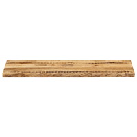 vidaXL Bordsskiva 110x40x2,5 cm levande kant massivt grovt mangoträ