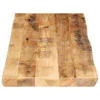vidaXL Bordsskiva 110x40x2,5 cm levande kant massivt grovt mangoträ
