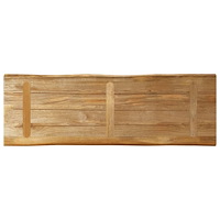 vidaXL Bordsskiva 110x40x2,5 cm levande kant massivt grovt mangoträ