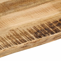 vidaXL Bordsskiva 110x40x2,5 cm levande kant massivt grovt mangoträ