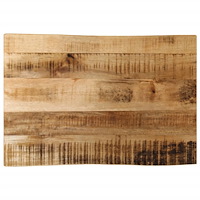 vidaXL Bordsskiva 60x40x3,8 cm levande kant massivt grovt mangoträ