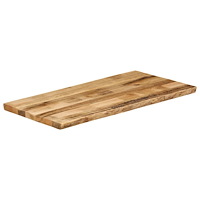 vidaXL Bordsskiva 100x60x3,8 cm levande kant massivt grovt mangoträ