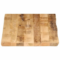 vidaXL Bordsskiva 100x60x3,8 cm levande kant massivt grovt mangoträ