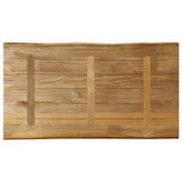 vidaXL Bordsskiva 100x60x3,8 cm levande kant massivt grovt mangoträ