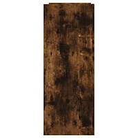 vidaXL Konsolbord rökfärgad ek 100x35x90 cm konstruerat trä